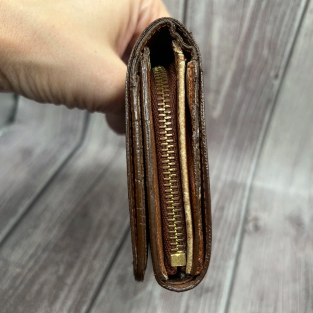 LOUIS VUITTON Vintage Porte-Monnaie Tresor Wallet Monogram VTG - Picture 8 of 14